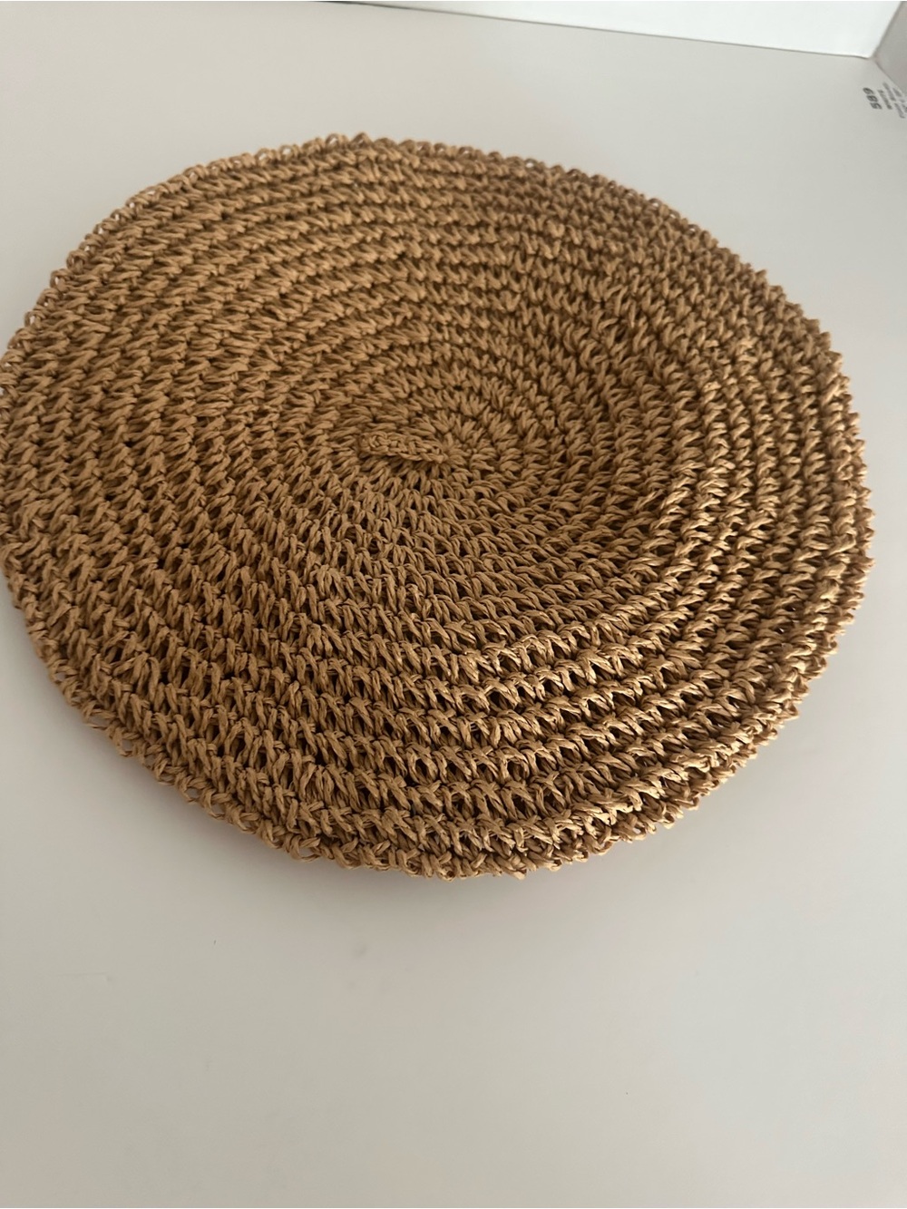 NYC Braided Straw Sun Hat - Tan